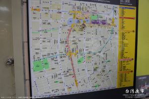 台北駅の地下街マップ