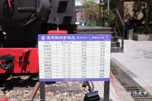 台北駅に展示されている蒸気機関車LDK58